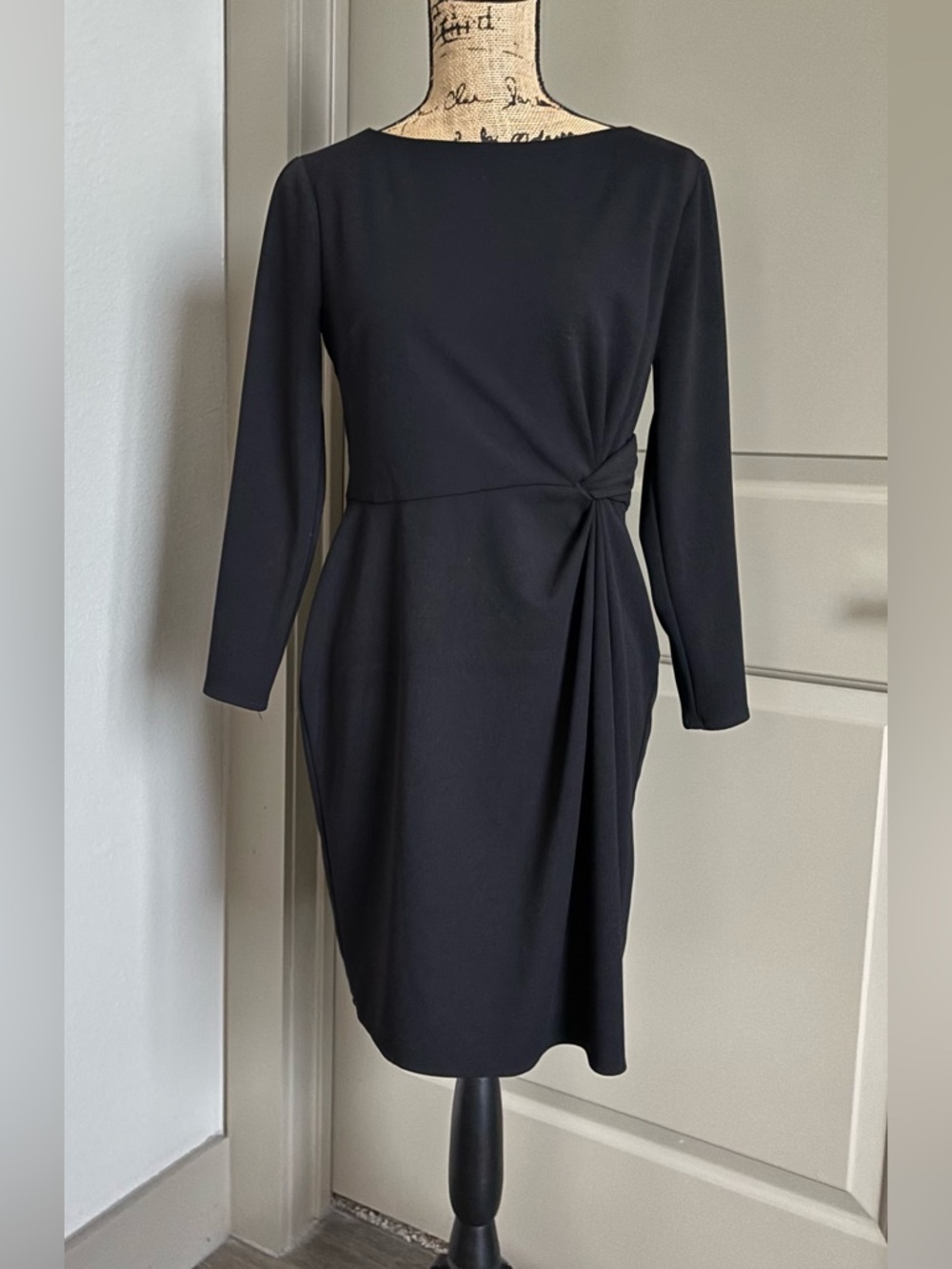 Donna Morgan black long sleeve dress
